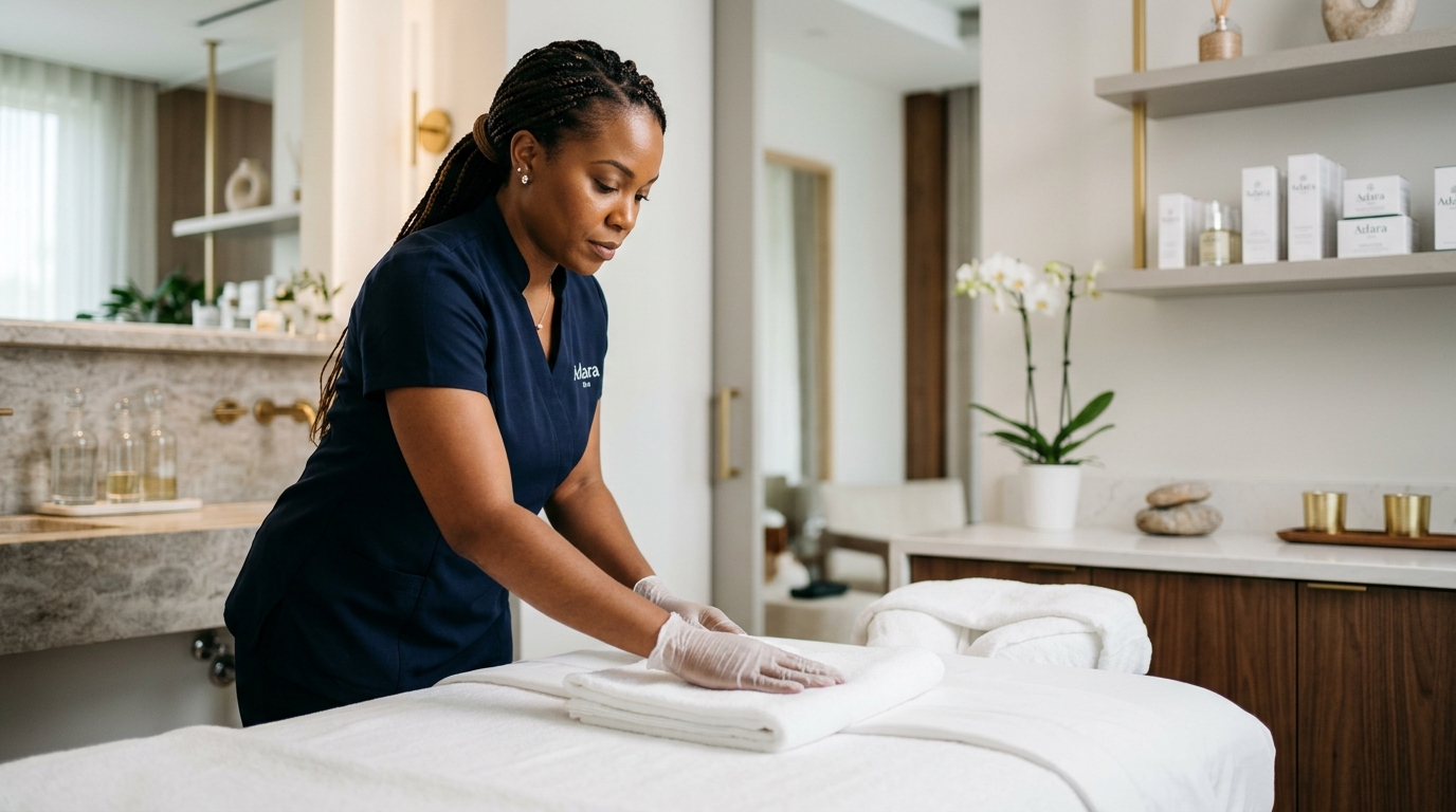 Learn what to look for in a high-quality sanitary spa environment. Discover the cleanliness standards Adara Spa uses for facials, massage, and waxing in Raleigh.