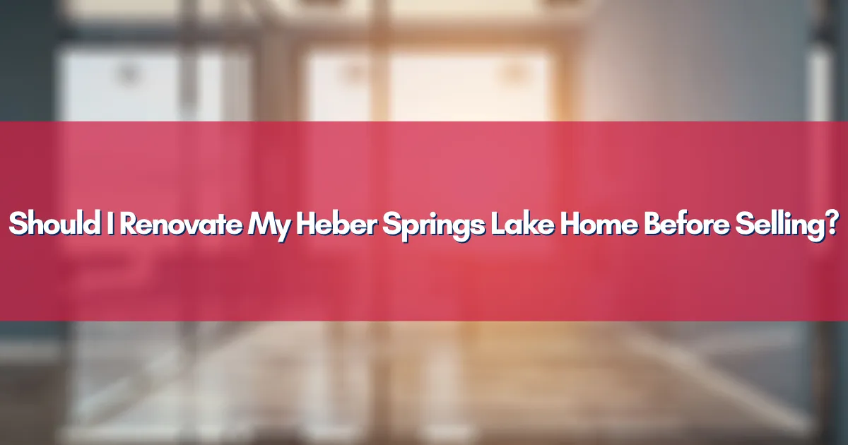 Beautiful lakefront home in Heber Springs AR ready for sale.