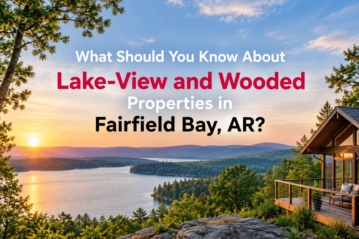 Lake-view and wooded properties in Fairfield Bay AR