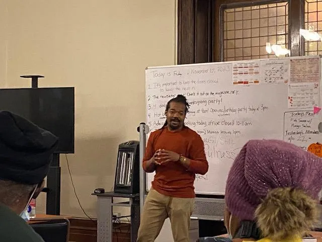 Timothy Lewis facilitating a meaningful workshop conversation