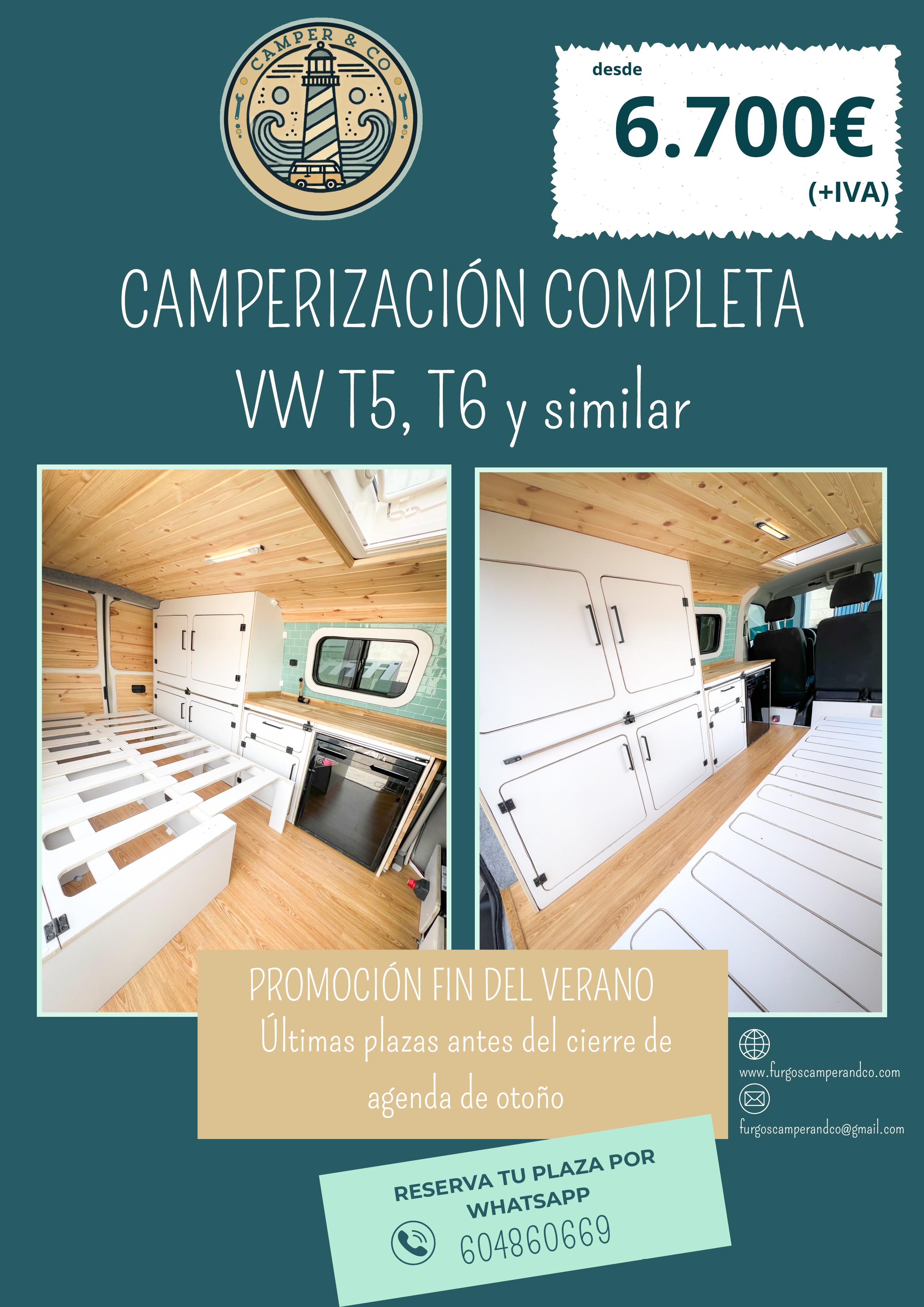 Camprizacion camper and co vw t5 t6
