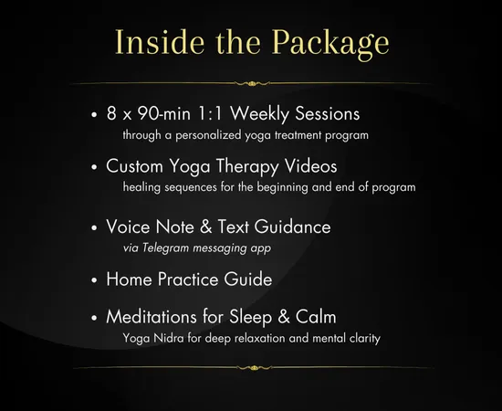 Yoga Therapy Package Content