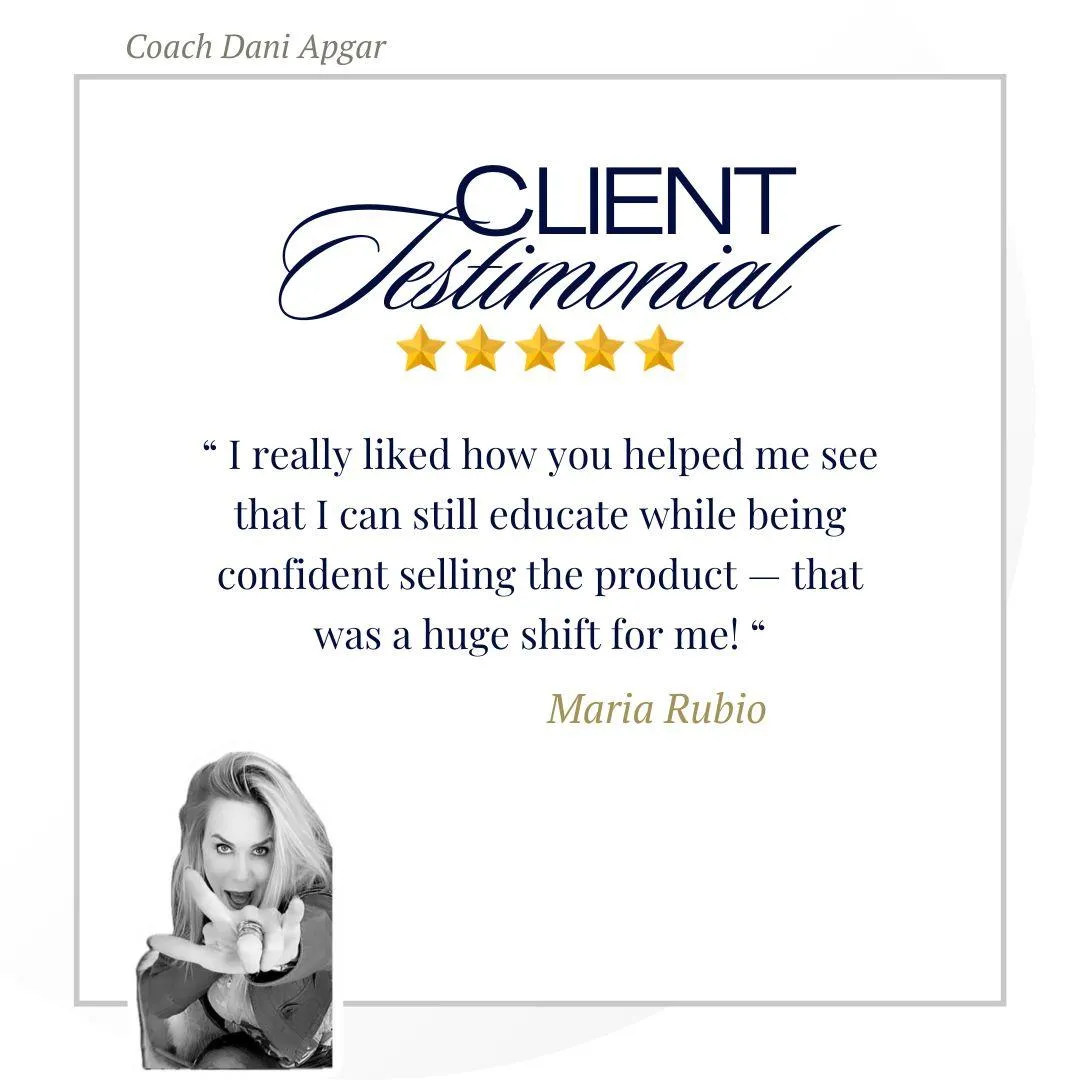 10x testimonial maria r of coach dani apgar