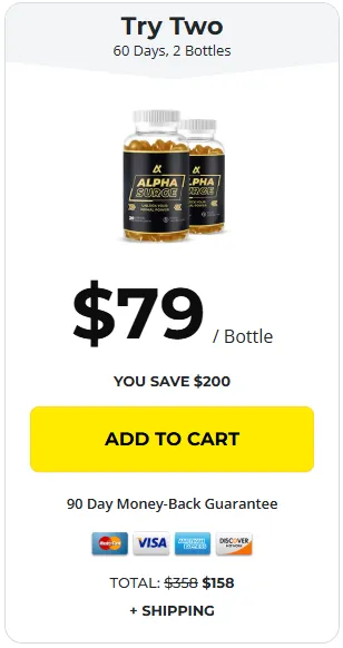 alphasurge buy 2 bottle