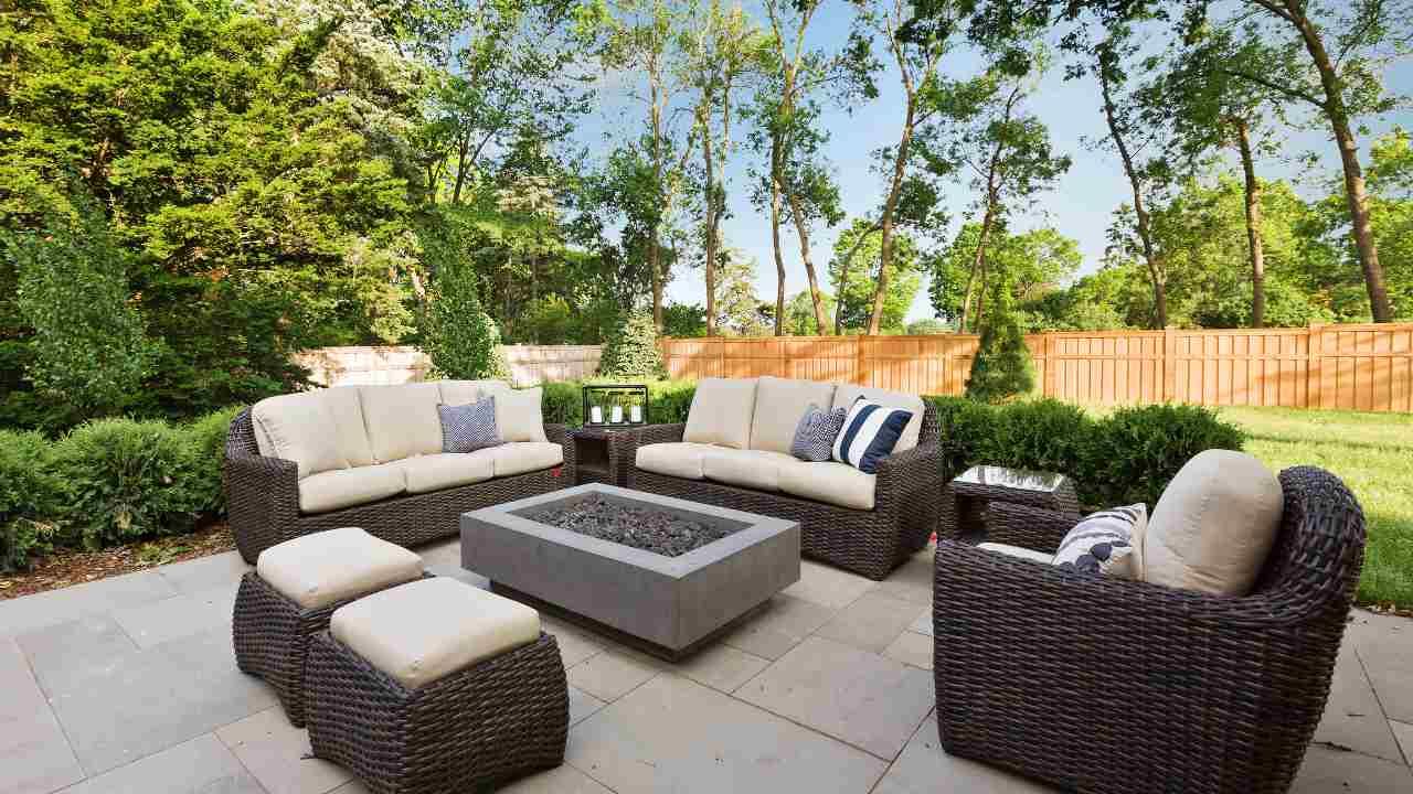 stamped vs. stained concrete patio