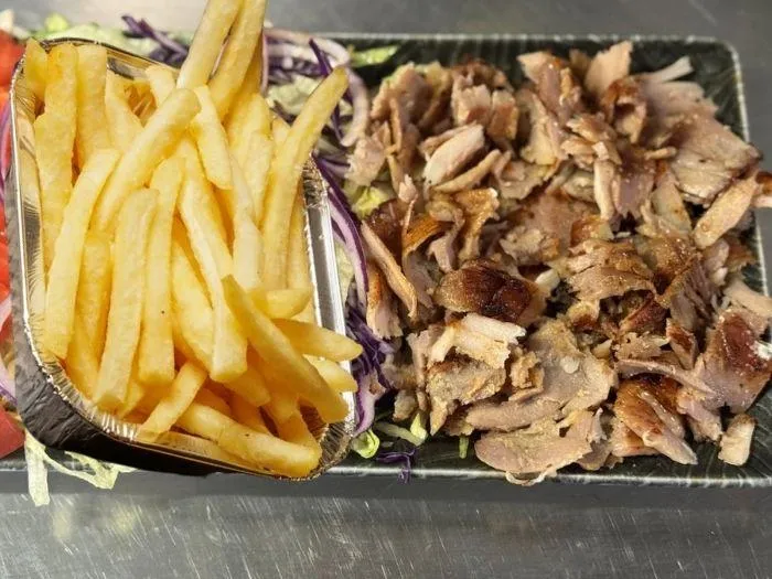 Menu piatto kebab bambini