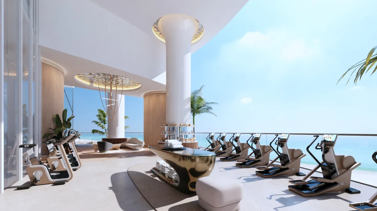 Bentley Residences Oceanfront Fitness Area