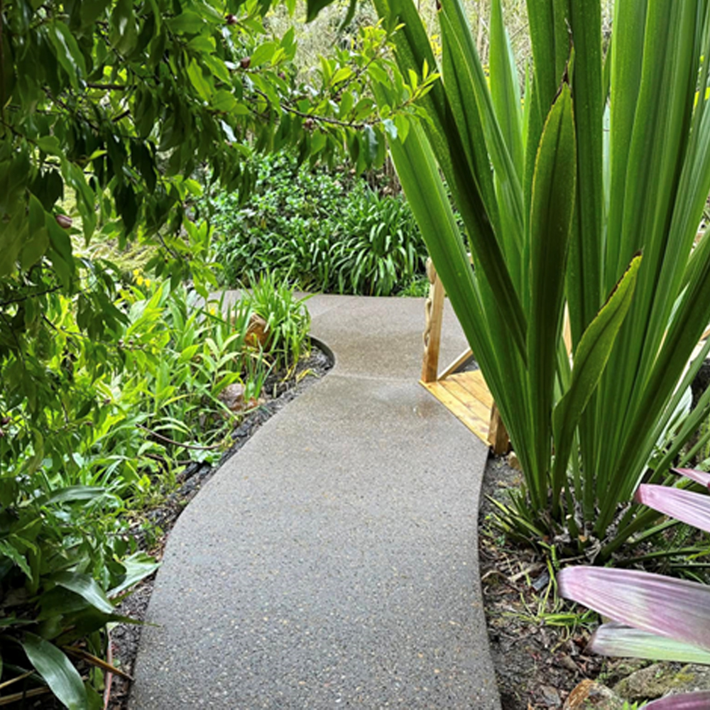 Concrete footpath construction for homes in Queenstown