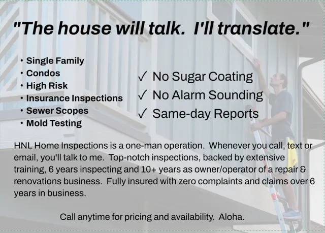 Plumbing Inspections Honolulu, HI