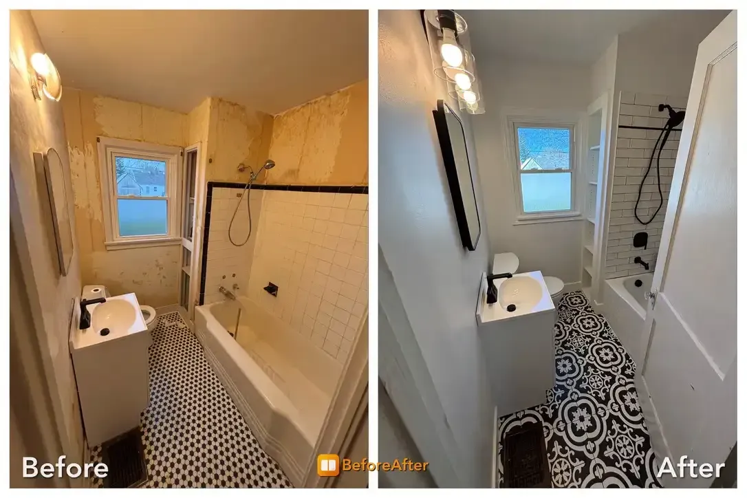 bathroom flooring  handyman in new albany indiana, Steadfast Home Repair