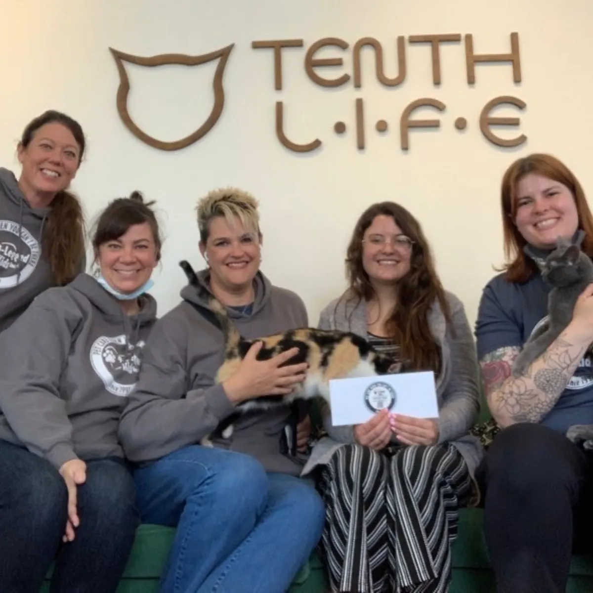 Janie with tenth life team