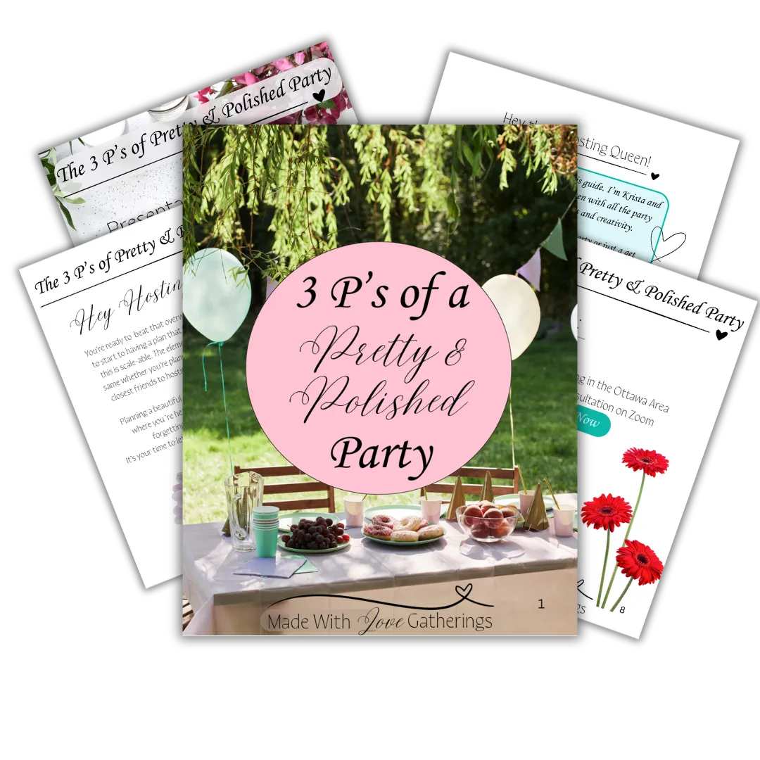 3P's to a Pretty & Polished Party Free Guide
