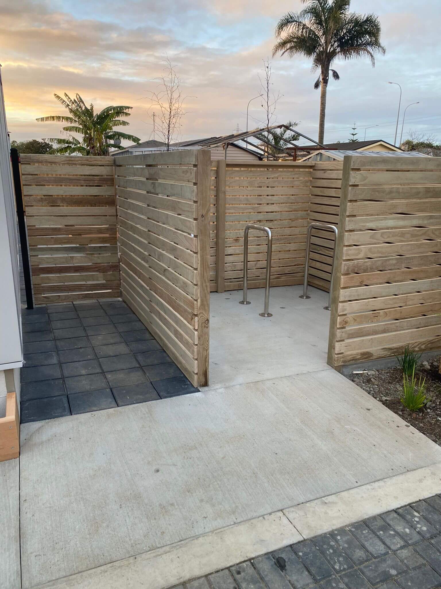 timber privacy screen fencing installation Papatoetoe Auckland residential property
