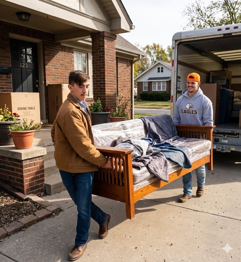 white and brown cat in white box