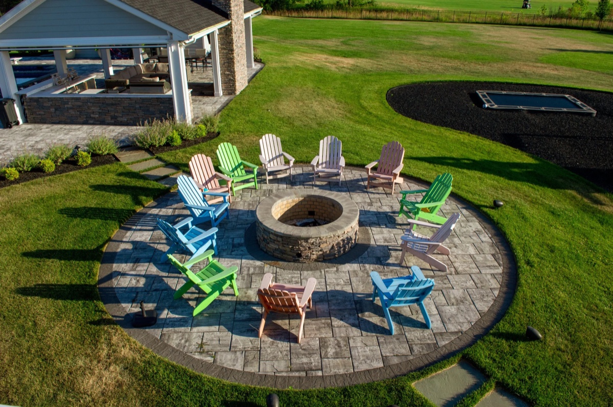 Aerial of the grounds at a listing