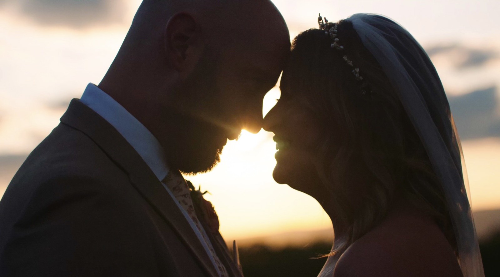 A couple at sunset