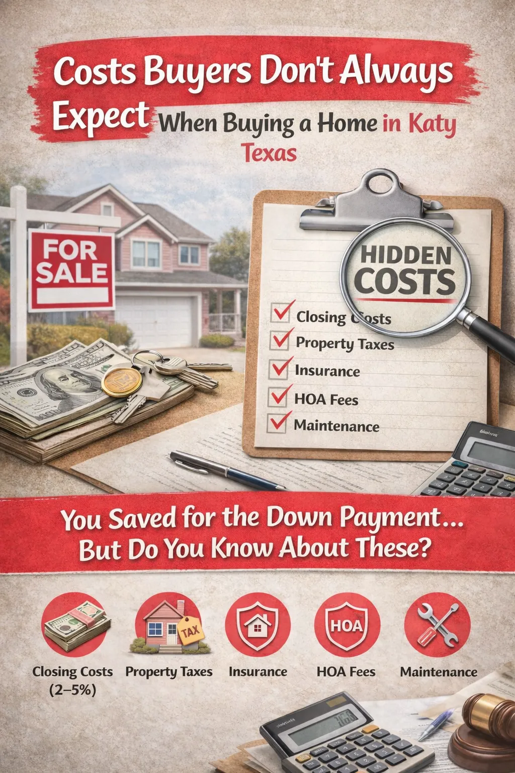 Hidden Costs of Buying a Home in Katy Texas