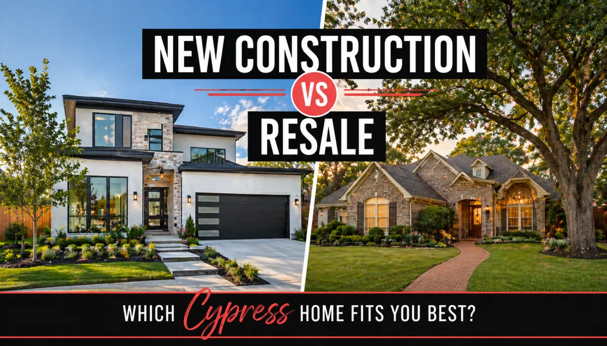 New Construction vs Resale Homes in Cypress TX: Which Is Better for You?