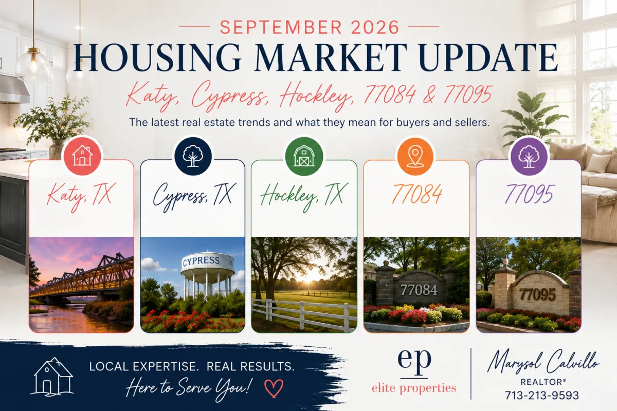 September 2026 Housing Market Update: Katy, Cypress, Hockley, 77084 & 77095