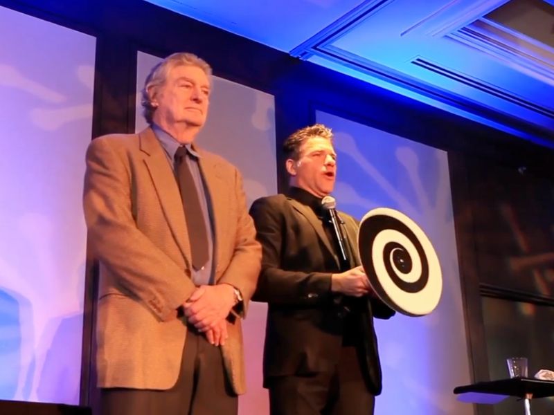 performing at a corporate event