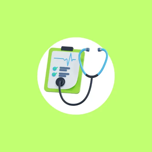 Stethoscope and clip board 
