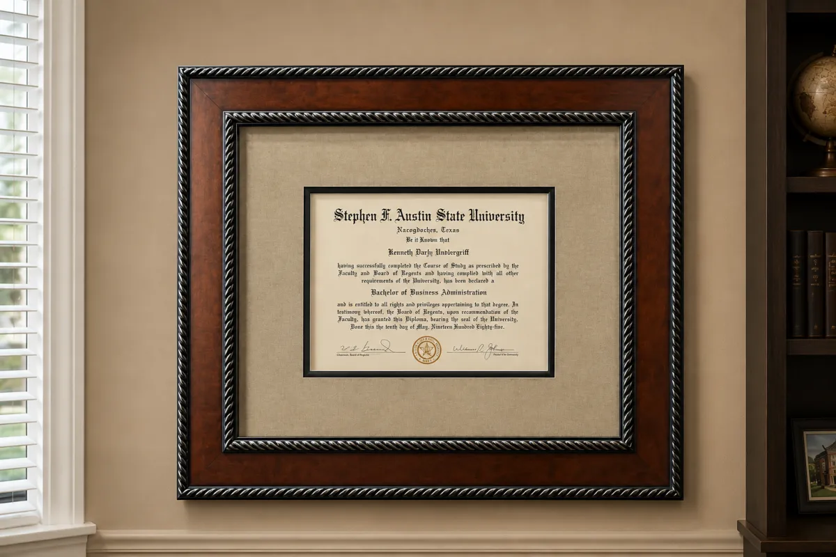 How to Frame a Diploma or Certificate | DeSola