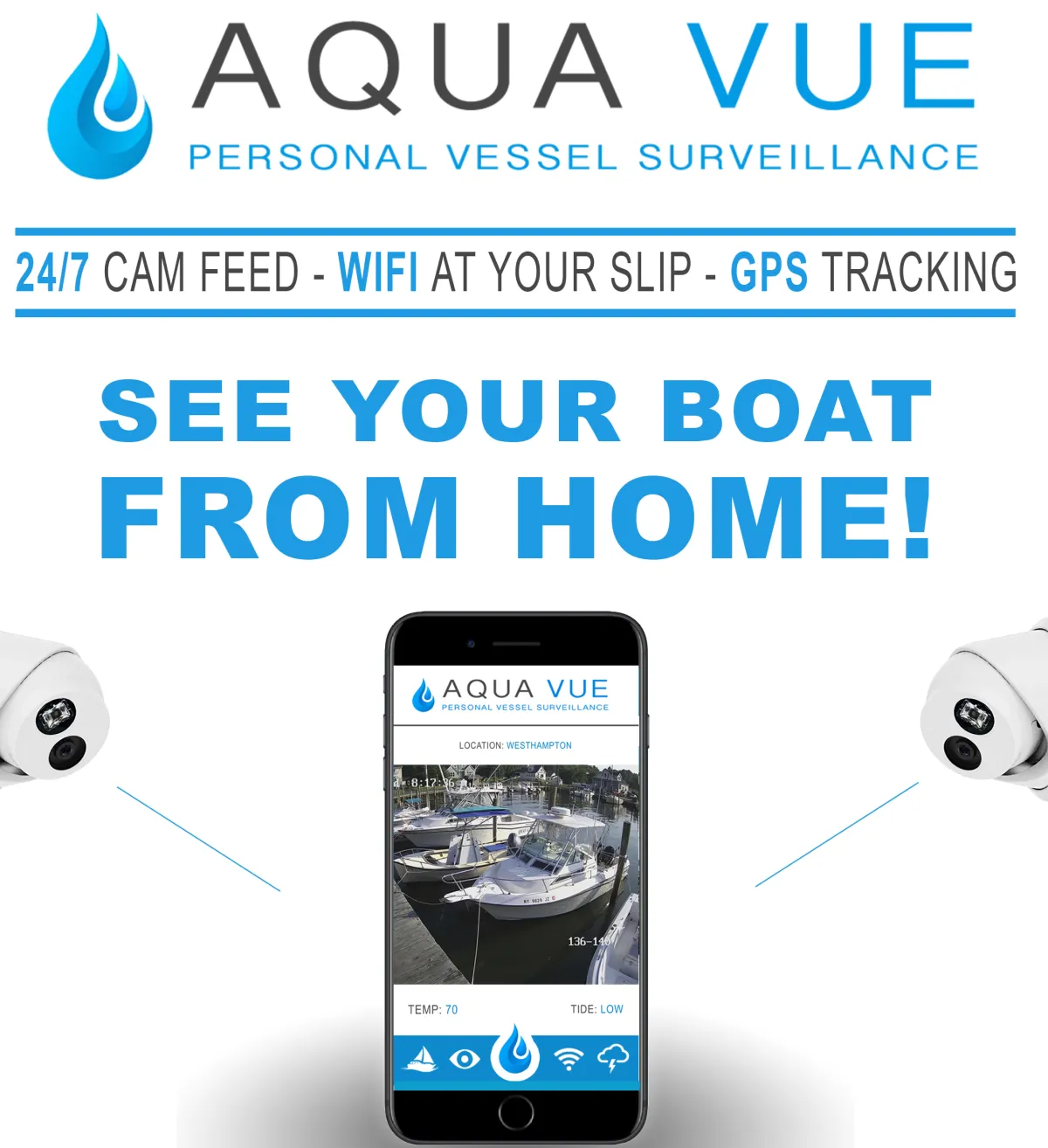 AquaVue SEE YOUR BOAT FROM HOME