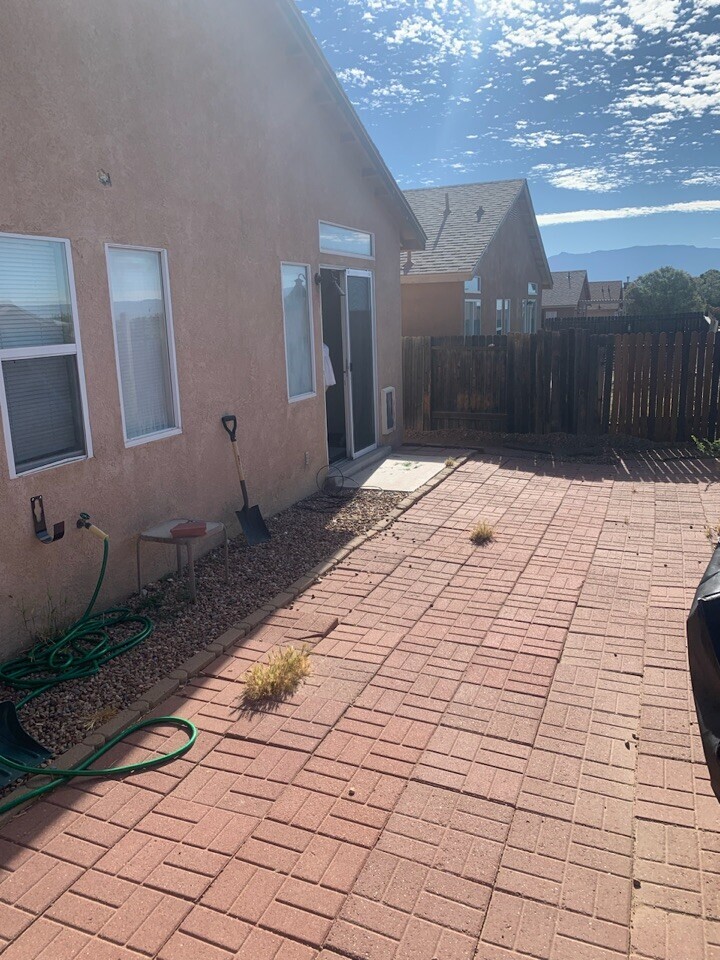 Before Image of Patio Installation