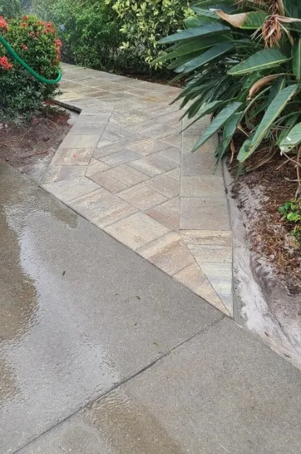 Bradenton Concrete builds and installs pathways.