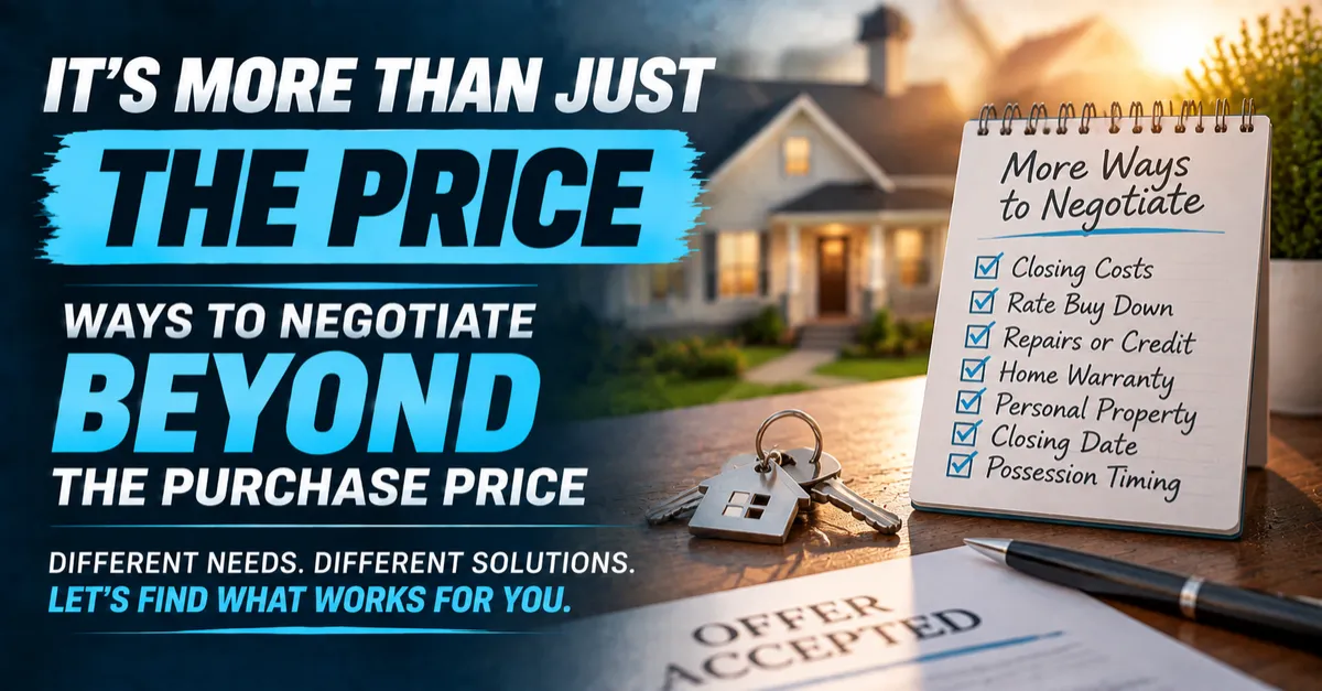 Purchase Price Is Only One Part of a Real Estate Negotiation and Here Is What Else Buyers Can Ask For