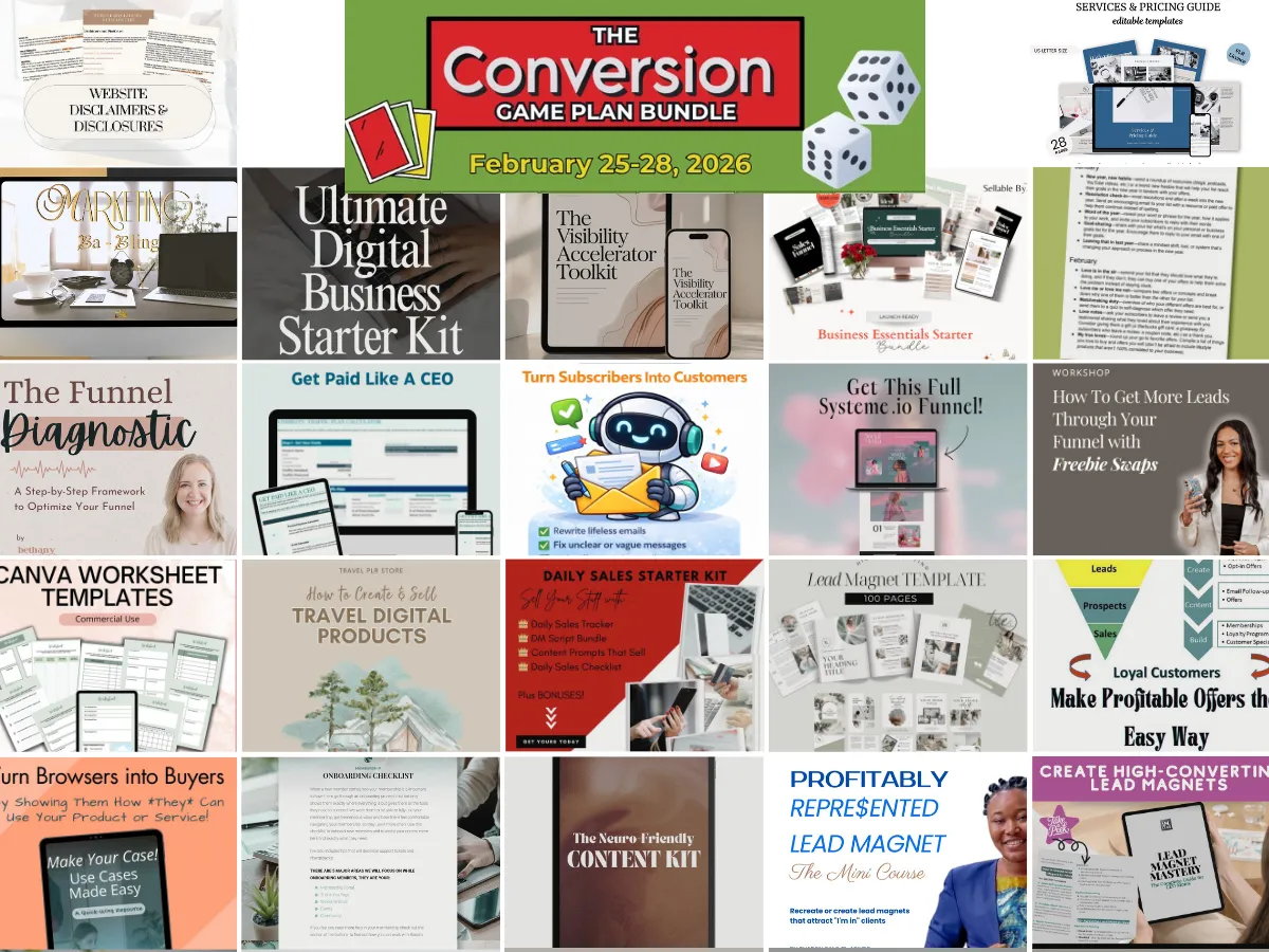 Conversion Game Plan Bundle Preview