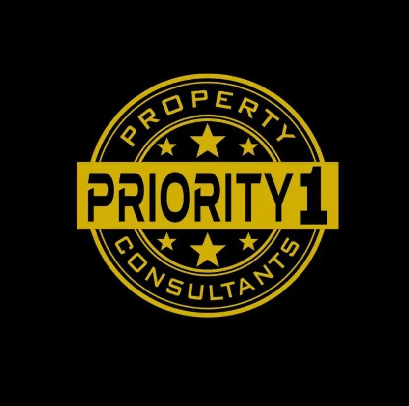 Priority1 logo featuring the text "PROPERTY CONSULTANTS" and stars on a black background, representing the brand's focus on property consulting services in Arizona.