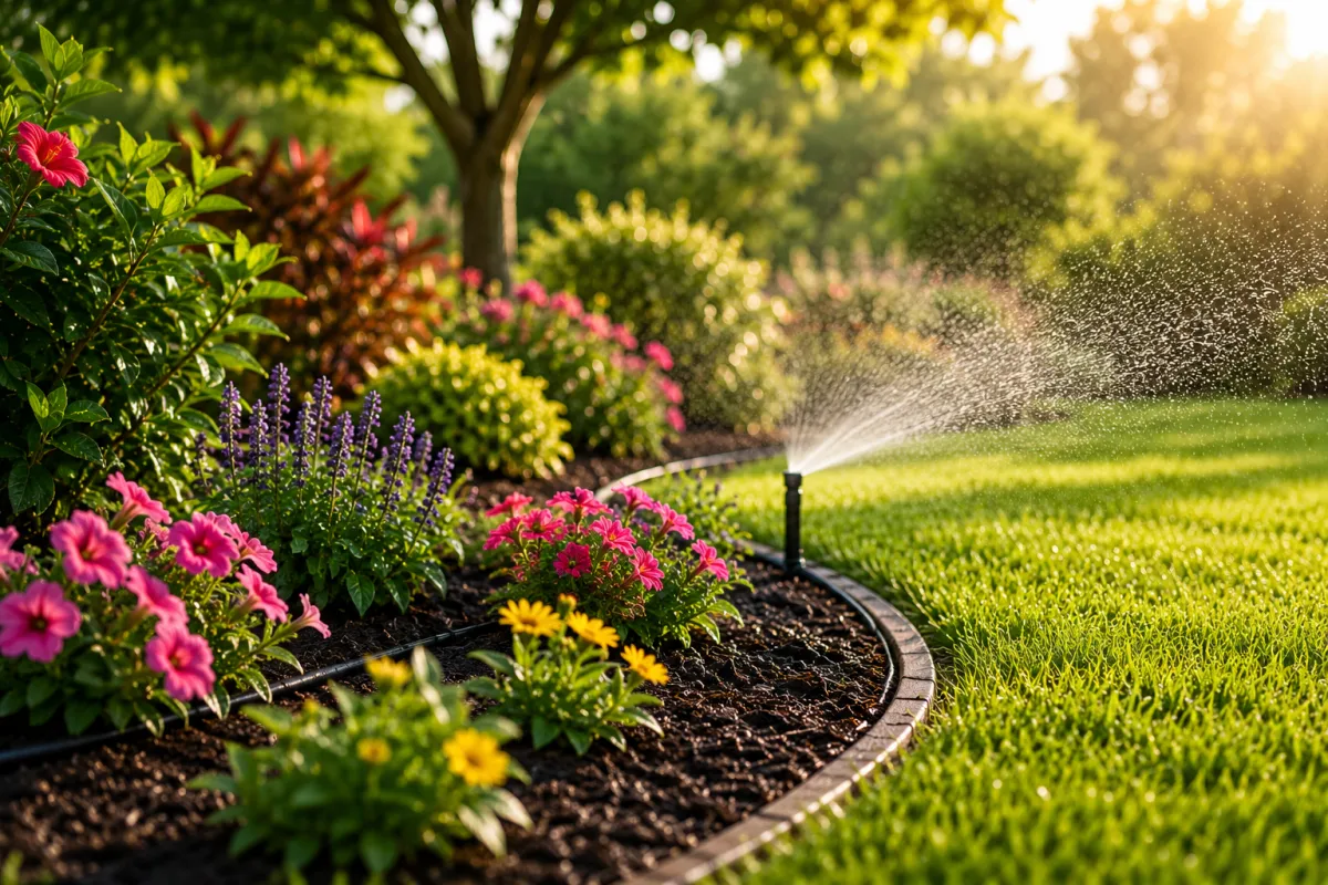 North Louisiana Landscaping with Sprinkler System