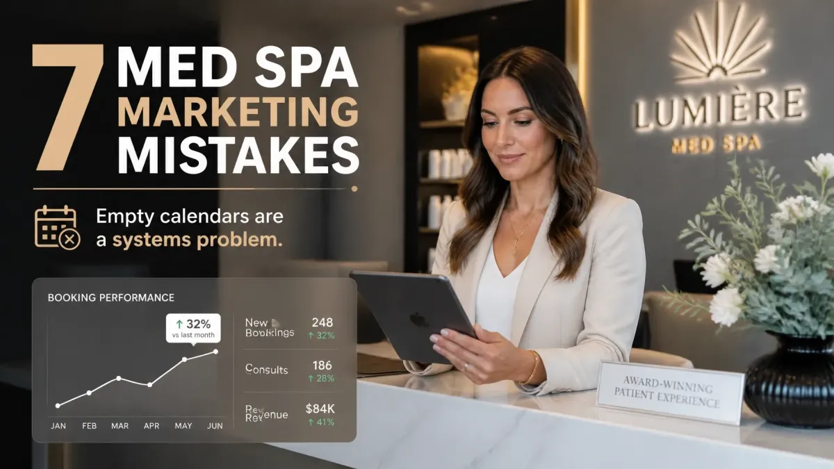7 Mistakes You're Making with Your Med Spa Marketing (and How to Fix Them)
