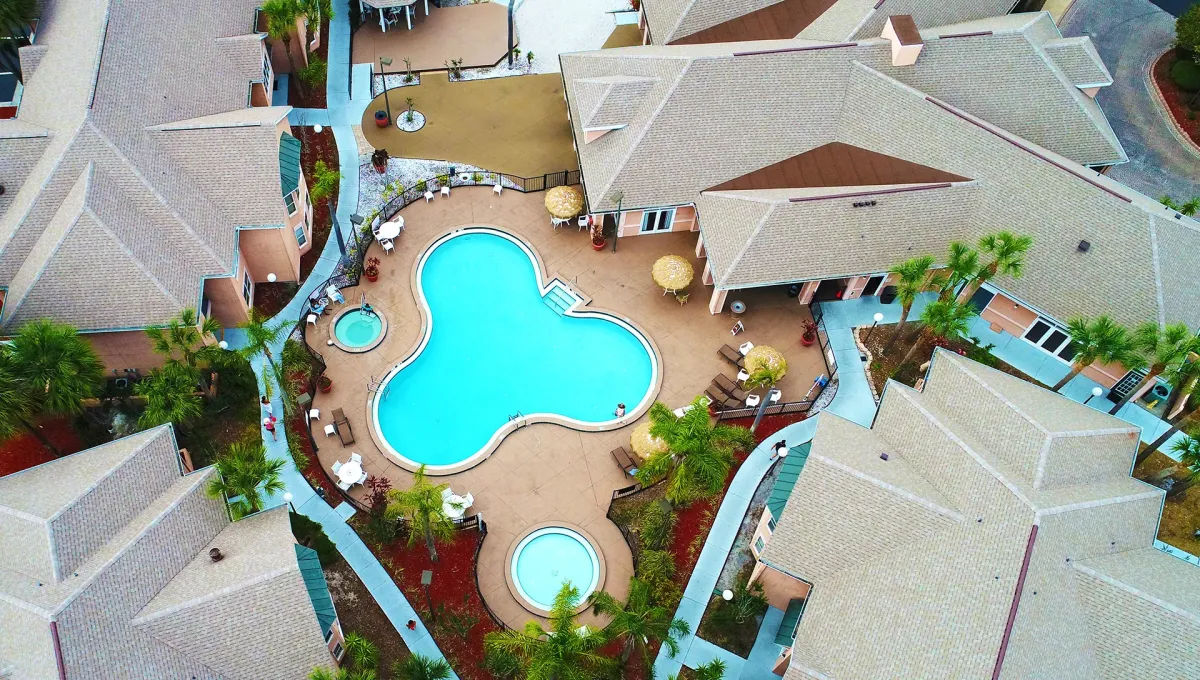South beach miami drone view