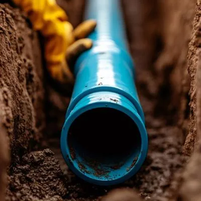 Image of water line being re-piped for pensacola homeowner