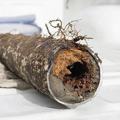 image of clogged sewer lateral in pensacola fl