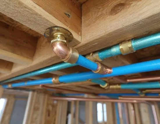 new water lines in Pensacola basement