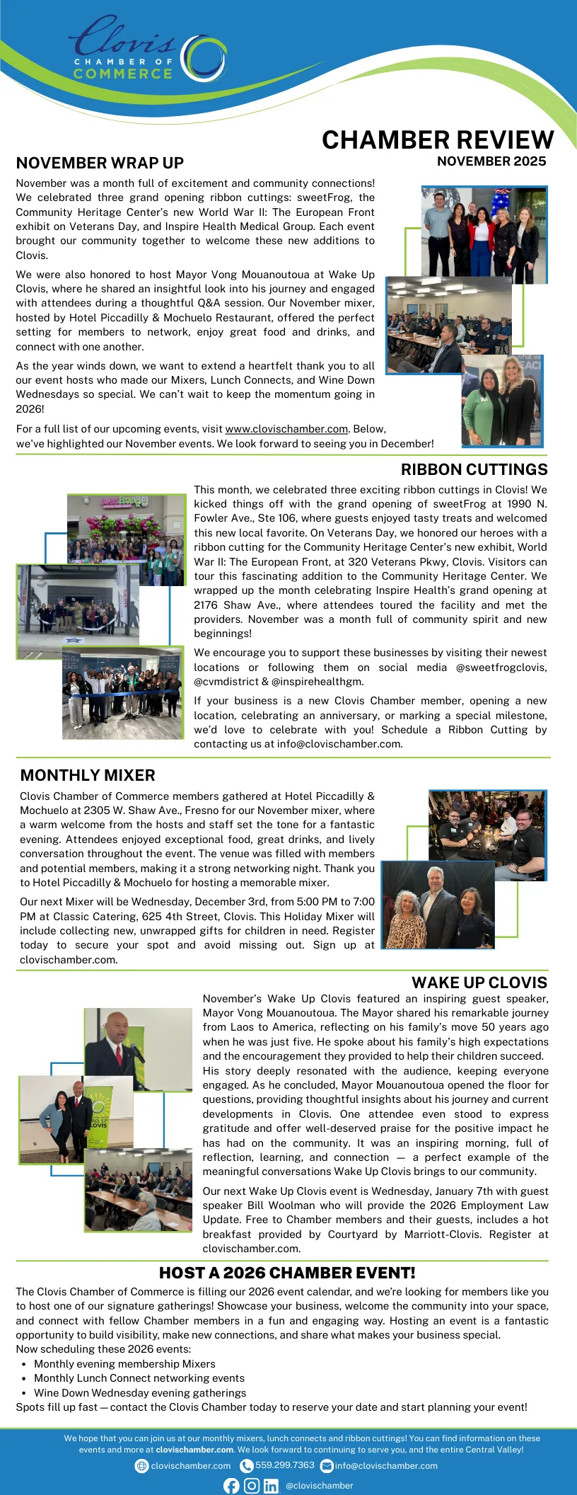 Monthly Chamber review