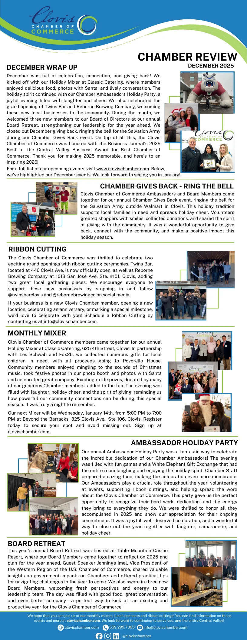 Monthly Chamber review