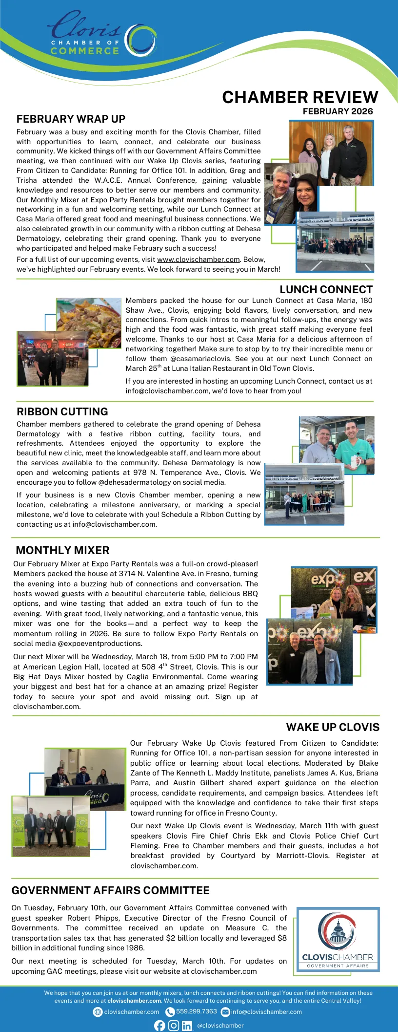 Monthly Chamber review