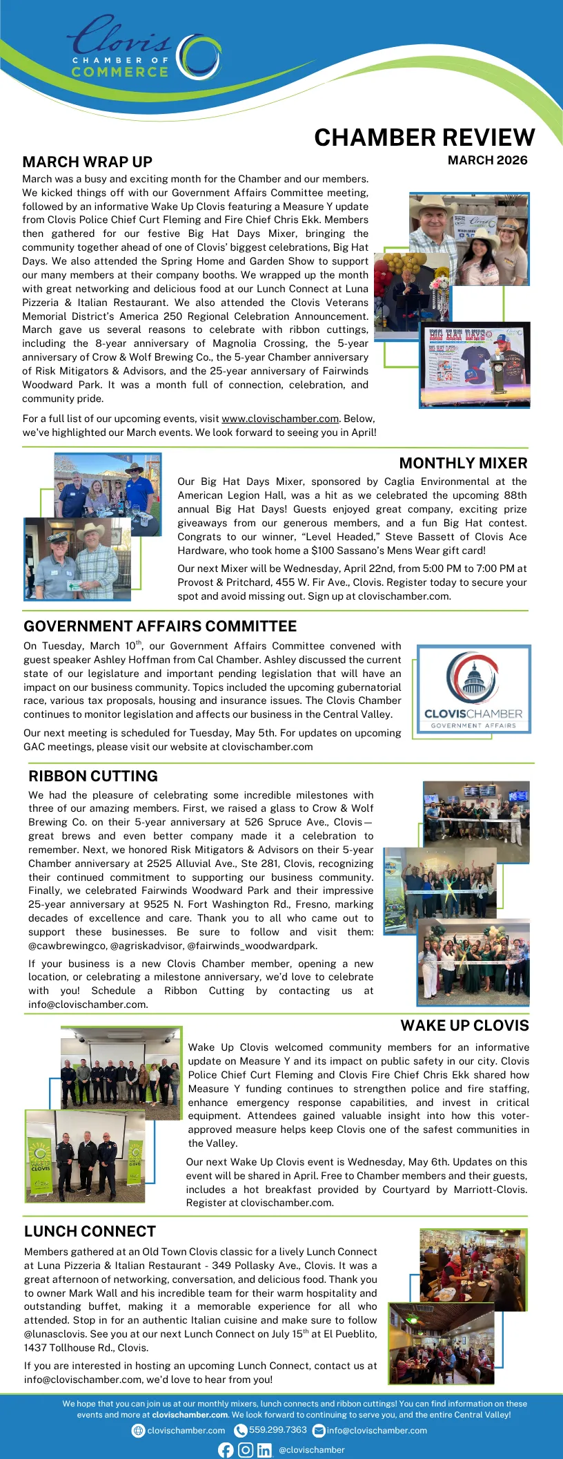 Monthly Chamber review
