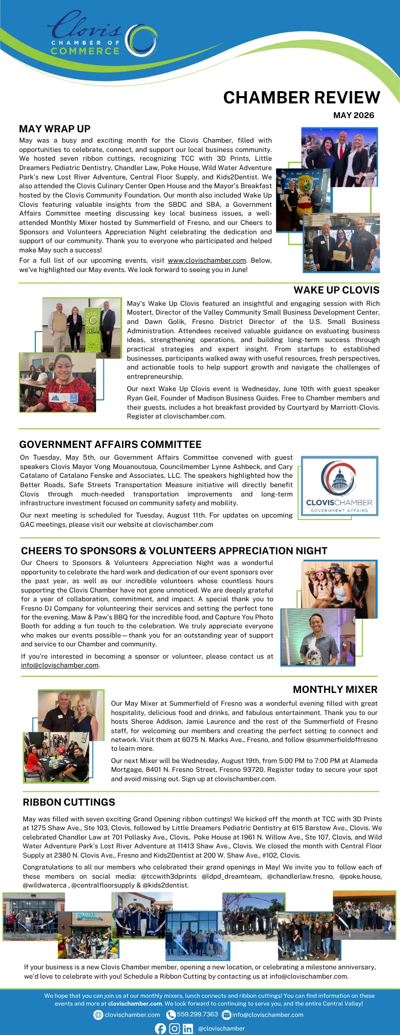 Monthly Chamber review