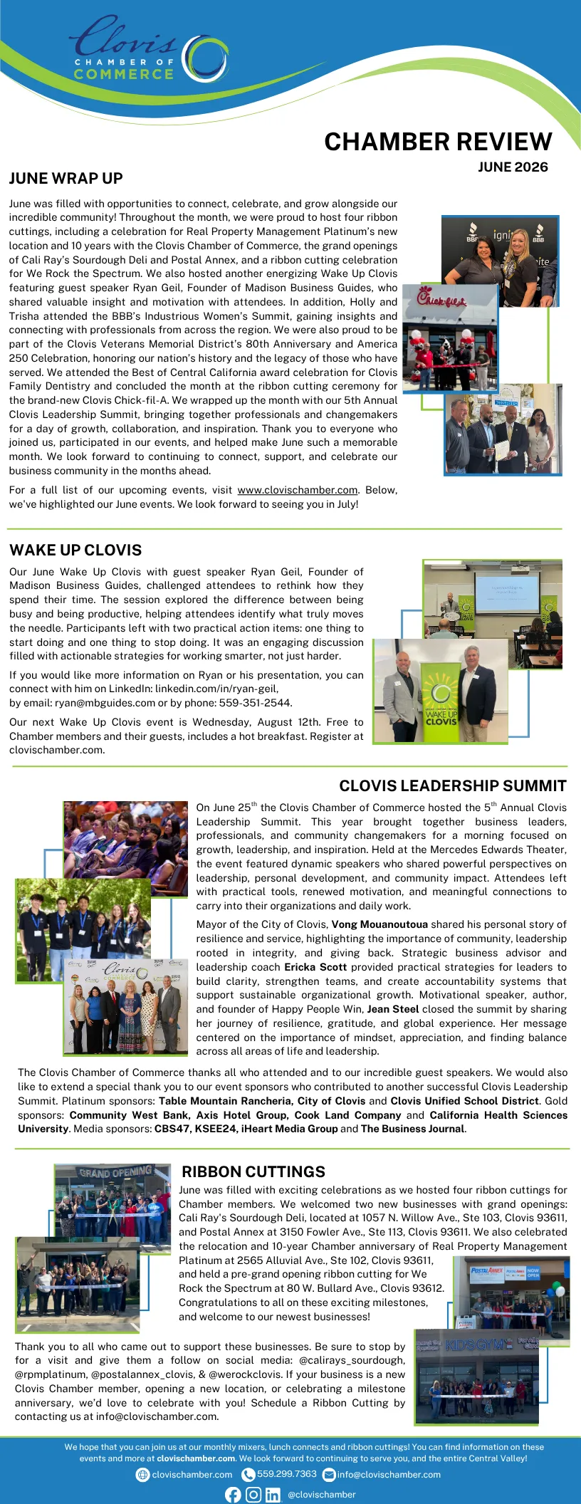 Monthly Chamber review