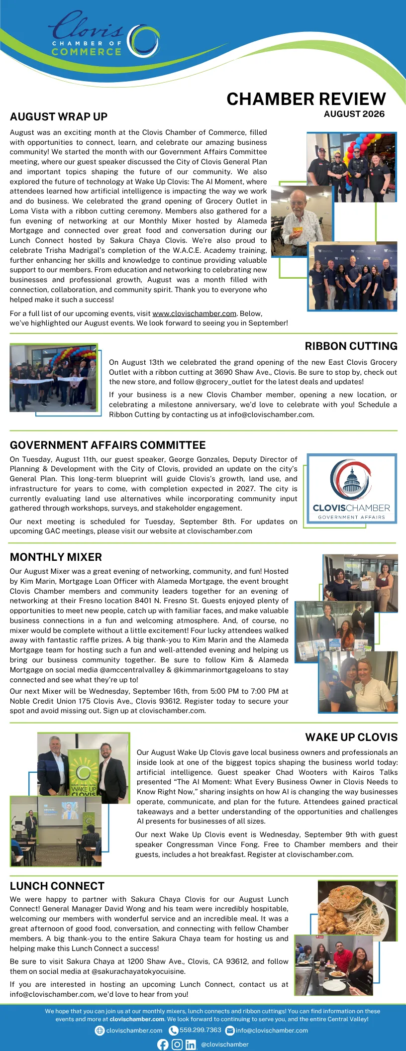 Monthly Chamber review