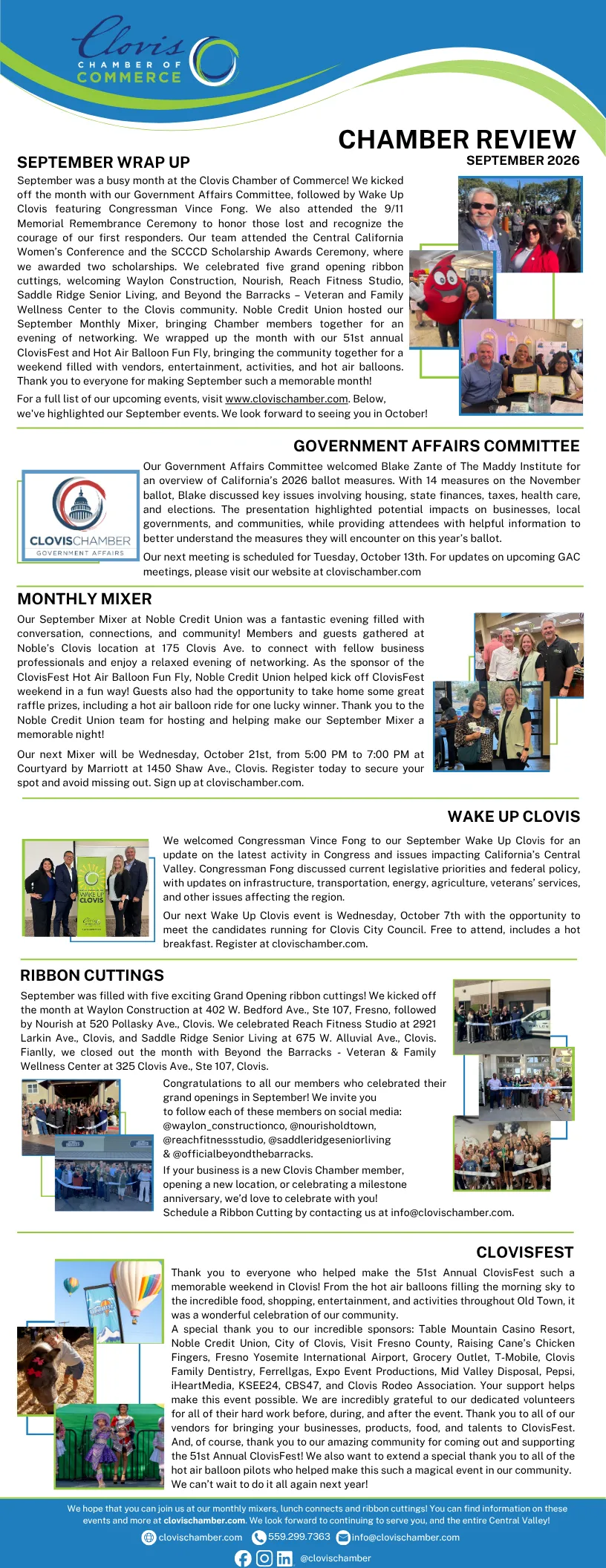 Monthly Chamber review