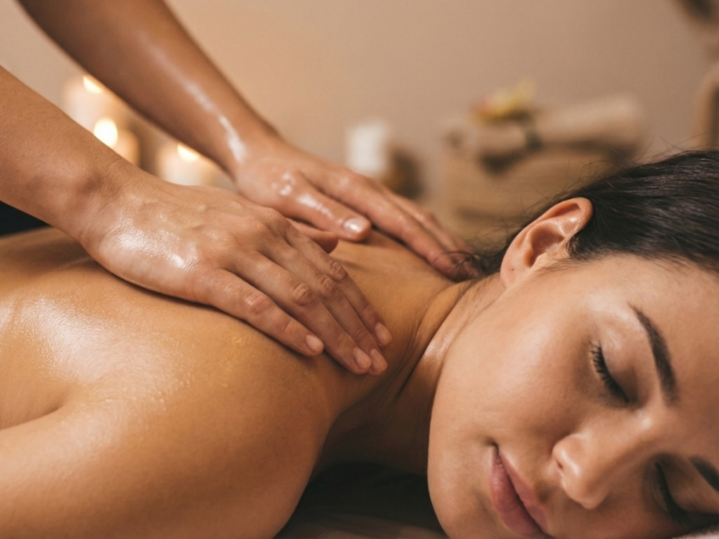 Back and shoulders massage at Ok Thai Spa & Nails designed to ease stiffness and improve upper-body mobility