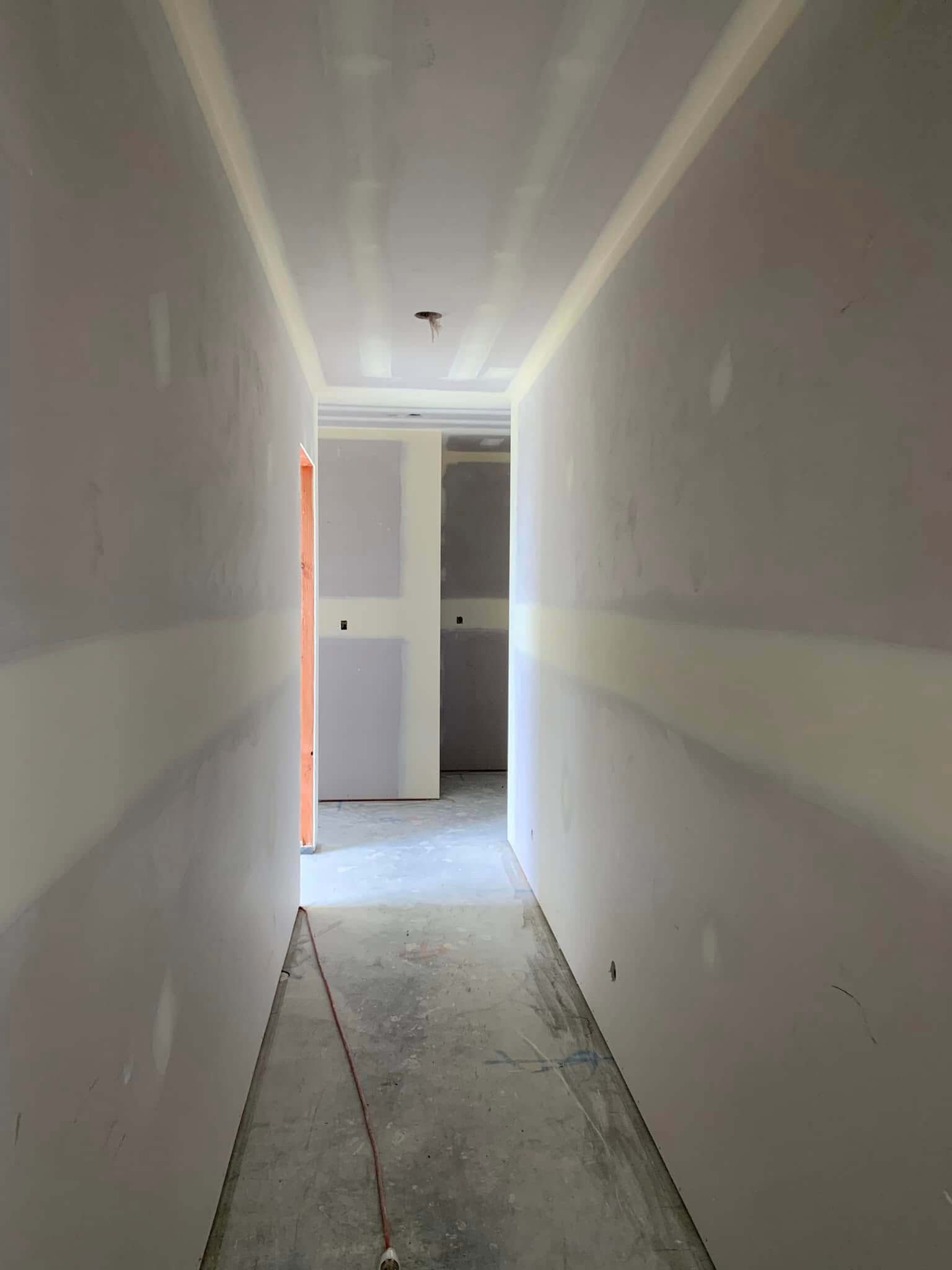 gib stopping ashburton hallway wall joints and finishing