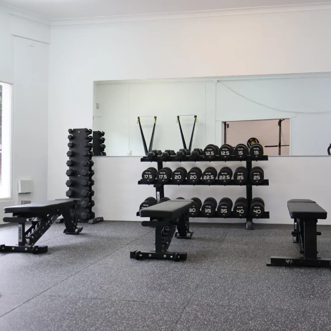 JNPT Roseville Chase equipment and workout space, April 2025