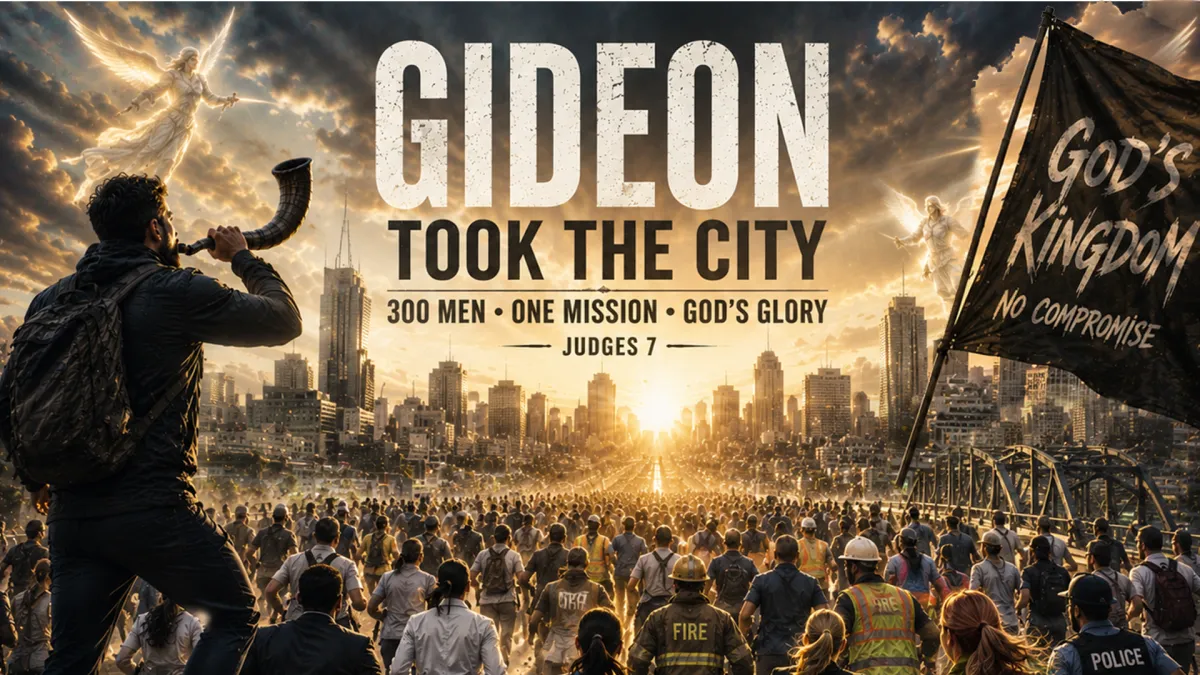 Gideons Army 300. one mission, God's glory. Judges 7